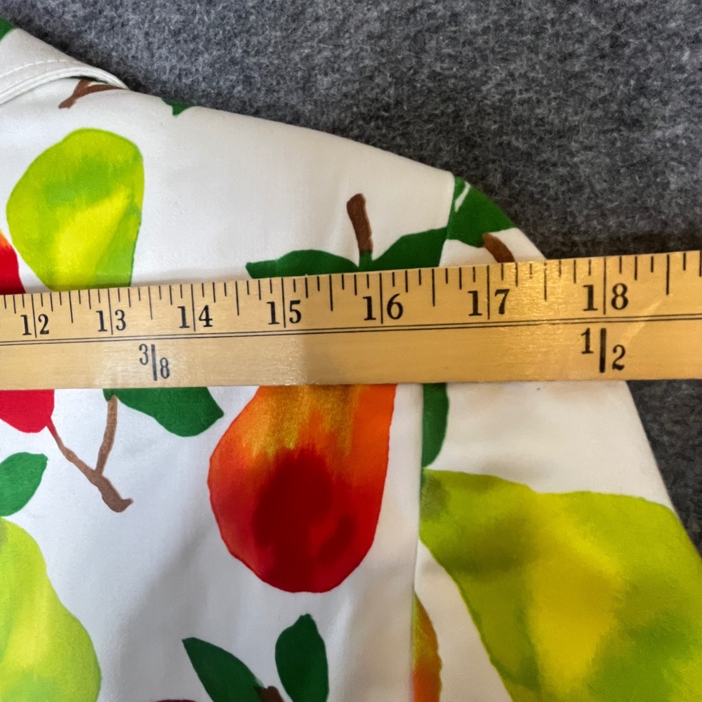 Harve Benard Pear Print Blazer Womens 12 Fruitcore Kitschy Pop Art Eclectic - Picture 12 of 15